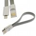 Шнур для моб. устр.: USB to iPhone 5 Magnet Flat 20cm