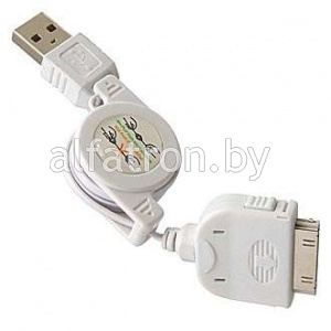 Шнур для моб. устр.: USB2.0 iPhone/iPod/iPad 0,75m