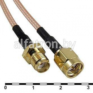 Разъем: SMA-K3/SMA-J3-RG316-30