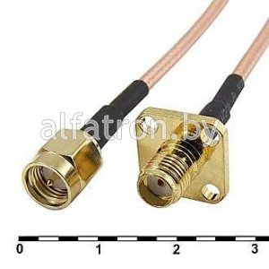 Разъем: SMA-J3/SMA-KF3-RG316-30