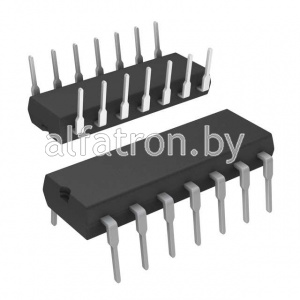 Микросхема: HCF4007UBE (аналог КР1561ЛП1) (DIP-14)