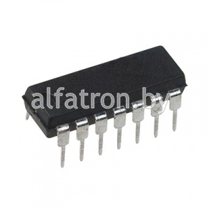 Микросхема: HD7403P (DIP-14)