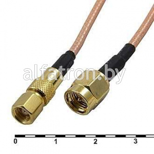 Разъем: SMA-J3/SMC-K3-RG316-30