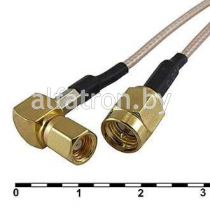 Разъем: SMA-J2/SMC-KW2-RG178-30
